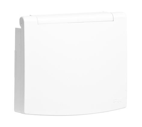 Centro Schuko com Tampa e Obturador (IP44)