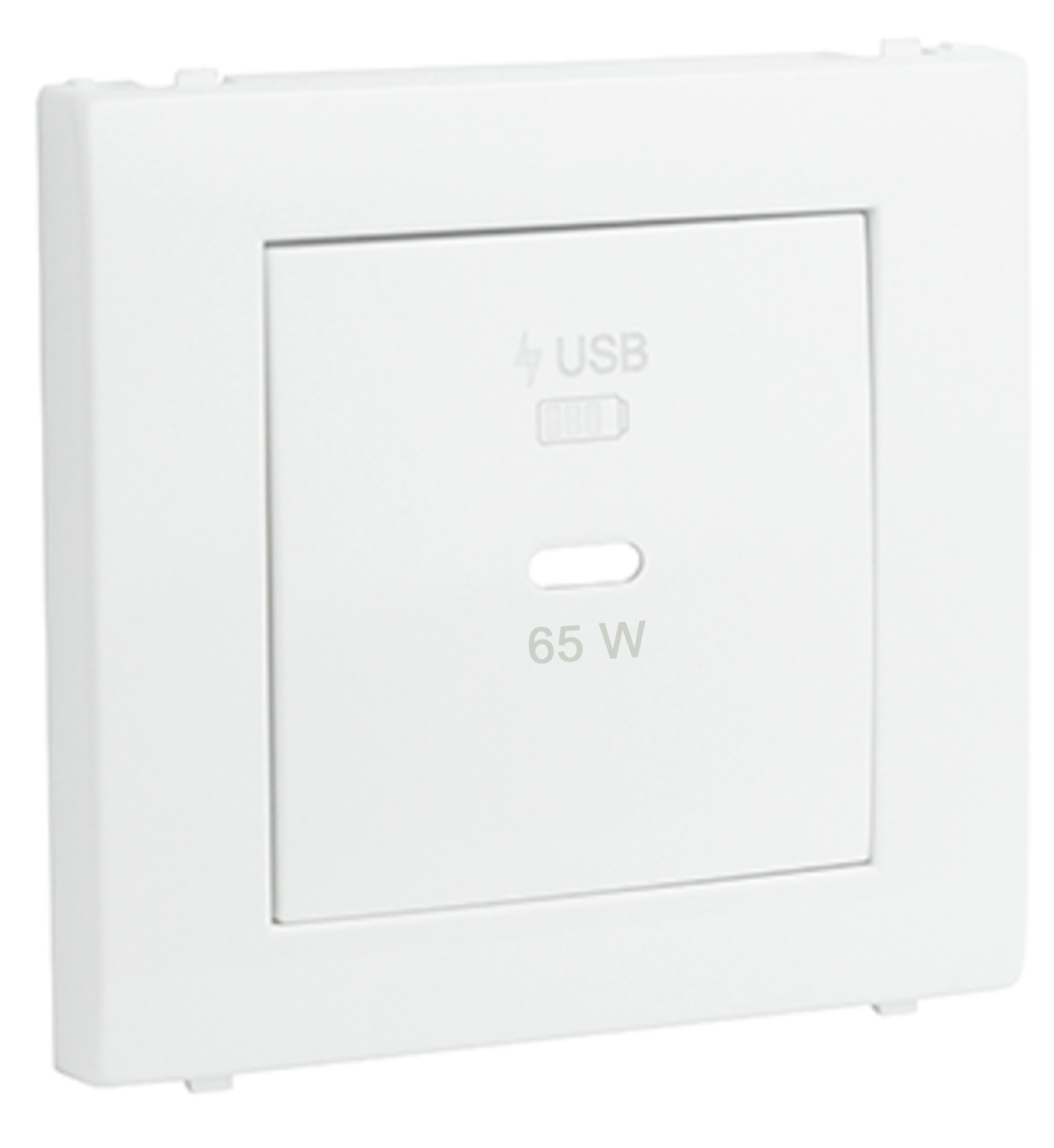 Cover Plate for USB-C Charger Power Delivery 65 W