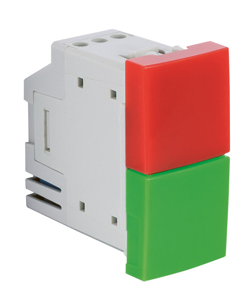 Double Led Pilot Light Green/Red - 1 Module