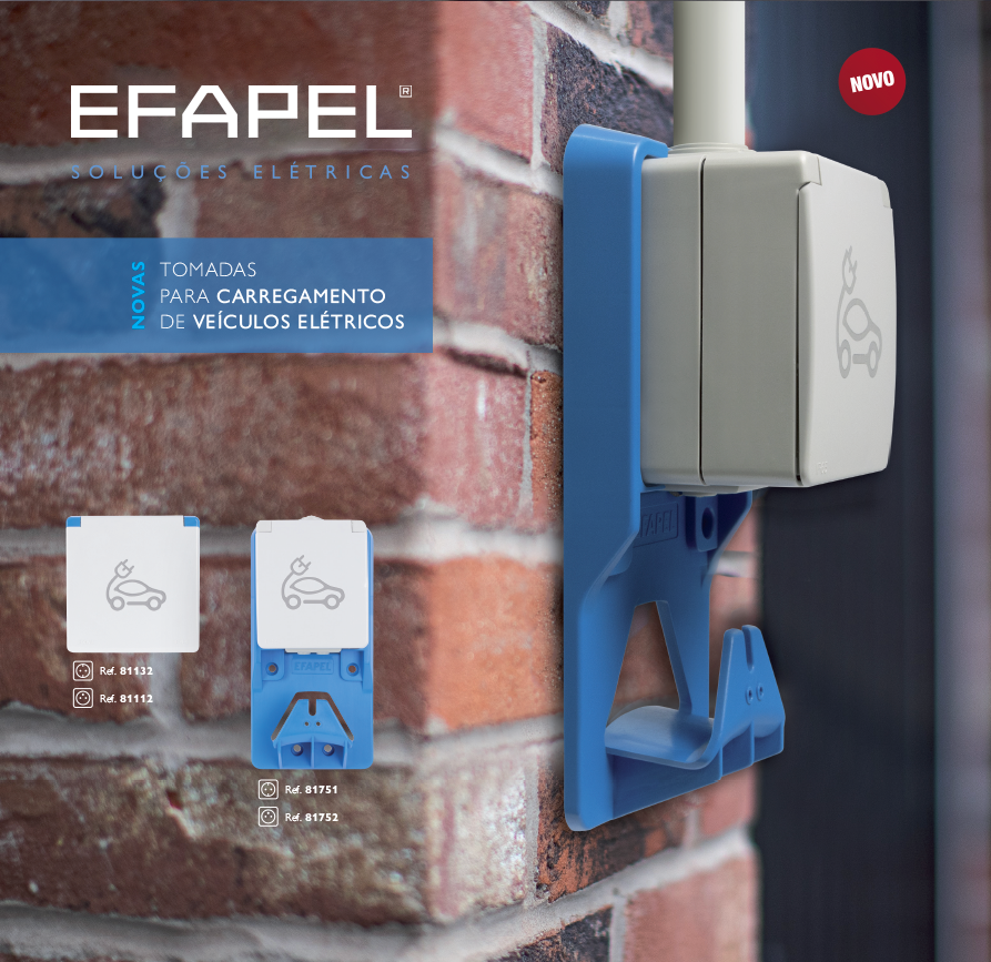 Tomadas para carregamento de Veículos Elétricos